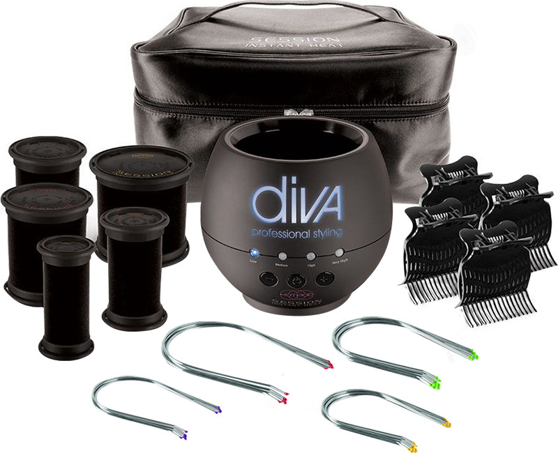 Электробигуди Diva Session bag D425 на beauty-prof.com Электробигуди Diva Session bag D425