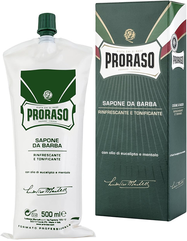 Крем для гоління з екстрактом евкаліпта та ментолом Proraso, 500 мл
