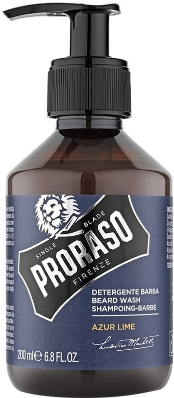 Шампунь для бороди Azur&Lime Proraso, 200 мл