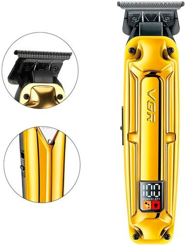 Машинка для стрижки акумуляторна (4 насадки) GOLD V-904 VGR на beauty-prof.com Фото 3 Машинка для стрижки акумуляторна (4 насадки) GOLD V-904 VGR Фото 3
