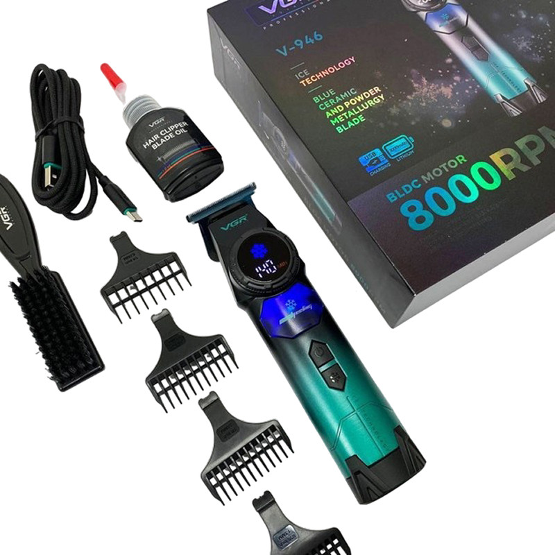 Тример для стрижки (4 насадки) ICE TECHNOLOGY V-946 VGR на beauty-prof.com Фото 2 Тример для стрижки (4 насадки) ICE TECHNOLOGY V-946 VGR Фото 2