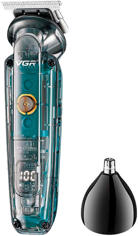 Тример для стрижки 2 в 1 (4 насадки) IPX6 V-949 VGR на beauty-prof.com Фото 3 Тример для стрижки 2 в 1 (4 насадки) IPX6 V-949 VGR Фото 3
