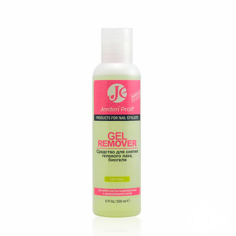 Засіб для зняття гел.  лаку Цитрус 150 мл (Gel Remover) JERDEN