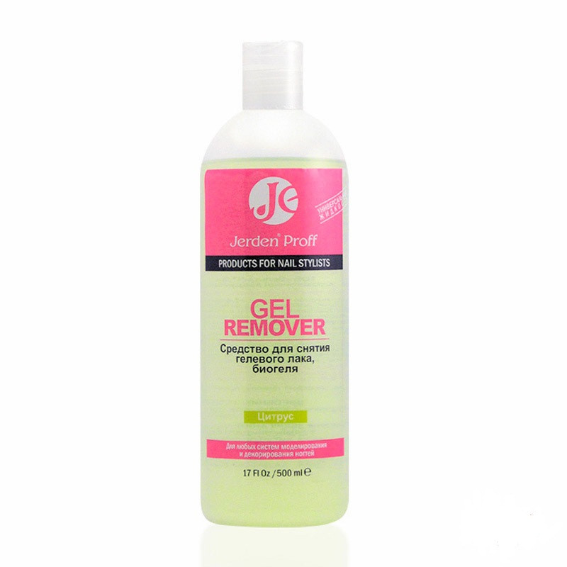 Засіб для зняття гел. лаку Цитрус 500 мл (Gel Remover) JERDEN на beauty-prof.com Засіб для зняття гел. лаку Цитрус 500 мл (Gel Remover) JERDEN