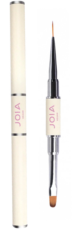 Кисточка двухсторонняя для геля и дизайна JOIA vegan 