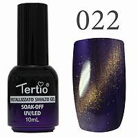 Гель-лак №022 CAT EYES (темно-фіолетовий магнітний) 10 мл Tertio