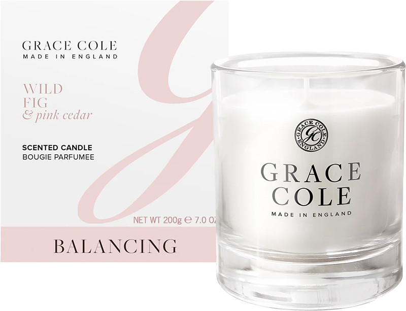 Свічка ароматизована Wild Fig & Pink Cedarr Grace Cole, 200 г на beauty-prof.com Свічка ароматизована Wild Fig & Pink Cedarr Grace Cole, 200 г