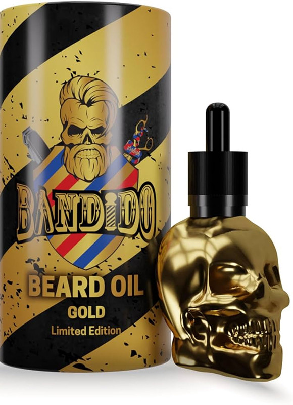Олія для догляду та росту бороди і вусів Gold Bandido, 40 мл на beauty-prof.com Олія для догляду та росту бороди і вусів Gold Bandido, 40 мл