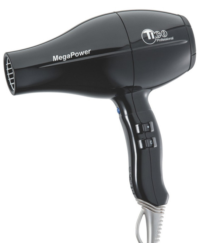 Фен MEGA POWER 2400W чорний TICO
