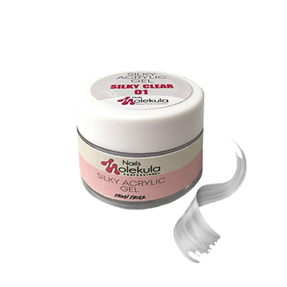 Акрил-гель №01 Silky Clear Molekula 15 мл