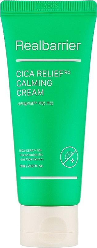 Крем заспокійливий з центеллою та 5% ніацинаміду Cicarelief Rx Calming Cream Real Barrier, 60 мл на beauty-prof.com Крем заспокійливий з центеллою та 5% ніацинаміду Cicarelief Rx Calming Cream Real Barrier, 60 мл