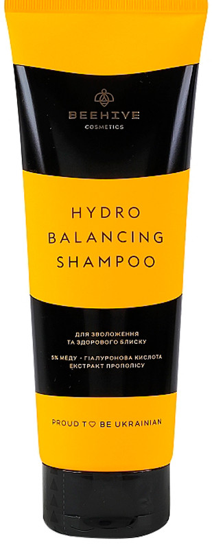 Шампунь для зволоження та здорового блиску волосся Hydro Balancing Beehive Cosmetics, 250 мл