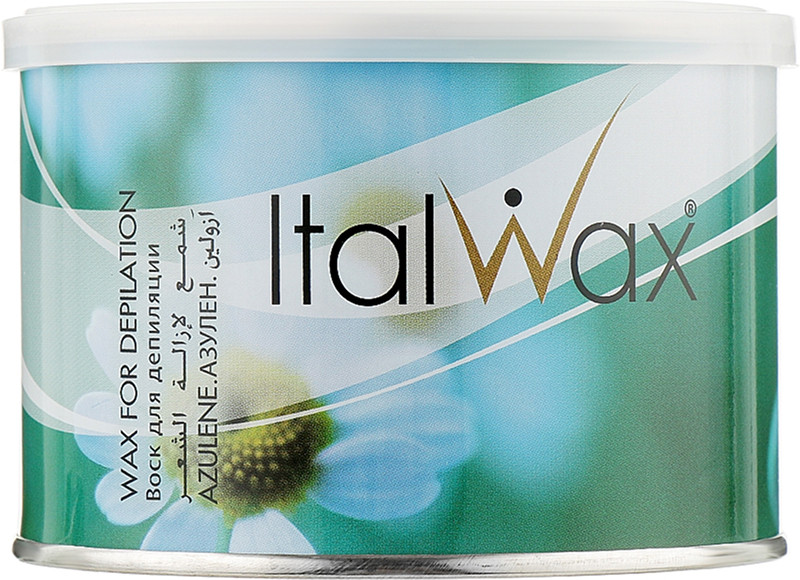 Віск для депіляції в банці теплий Азулен ItalWax, 400 мл