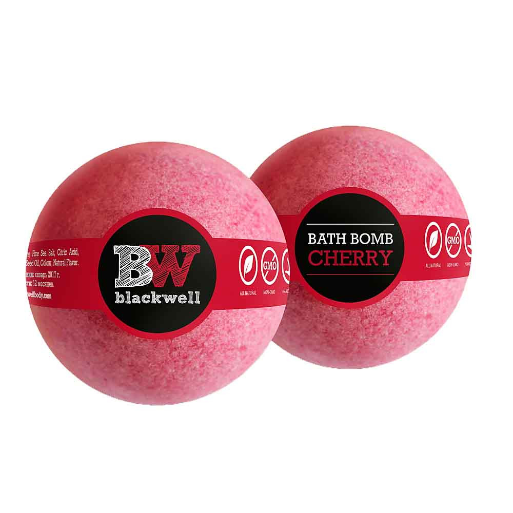 Бомбочка для ванны Bath Bomb Cherry Blackwell, вишня, 160 гр  Фото 2 