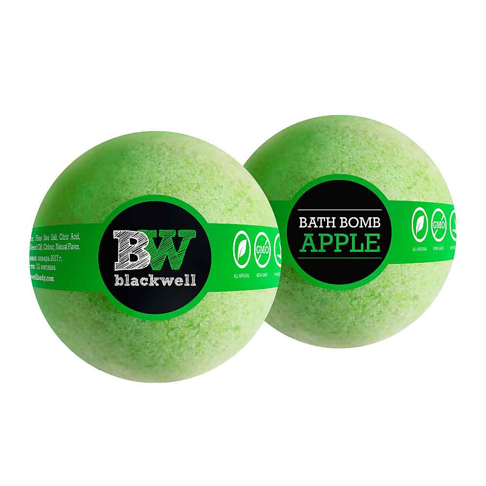 Бомбочка для ванни Bath Bomb Apple Blackwell Яблуко 160 гр  Фото 2 