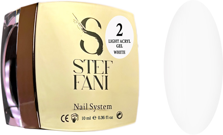 Жидкий гель для ногтей Light Acryl Gel 02 Steffani, 10 мл