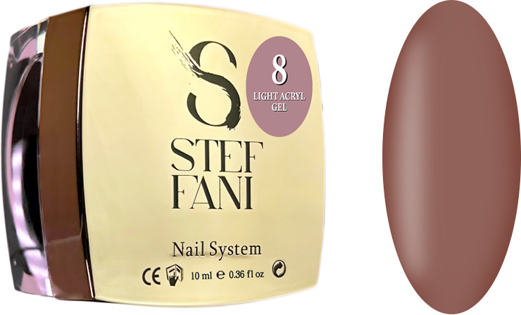 Жидкий гель для ногтей Light Acryl Gel 08 Steffani, 10 мл