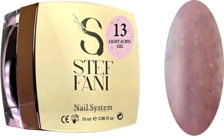 Жидкий гель для ногтей Light Acryl Gel 13 Steffani, 10 мл