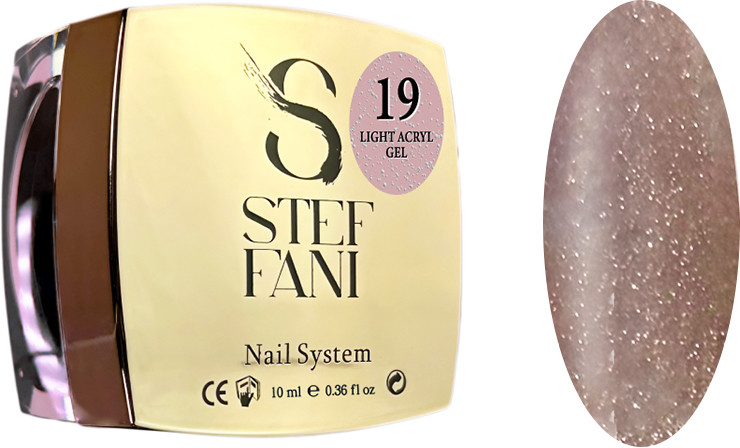 Жидкий гель для ногтей Light Acryl Gel 19 Steffani, 10 мл