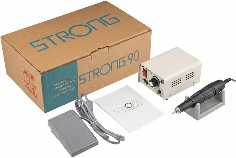 Фрезер для маникюра Strong 90 (65W/35000 об.) Ручка 102L  Фото 2 