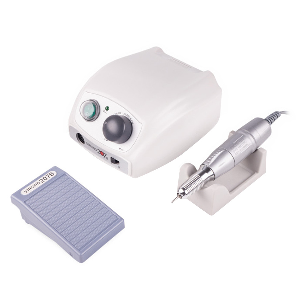 Фрезер для маникюра Strong 207 SILVER (65W/35000 об.) Ручка 120II на beauty-prof.com Фото 3 Фрезер для маникюра Strong 207 SILVER (65W/35000 об.) Ручка 120II Фото 3