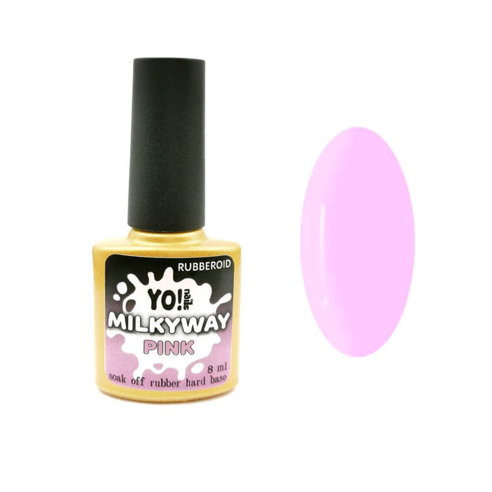 RubberOid Milkyway PINK Soak Off Hard Base, 8 мл ТМ Yo!Nails на beauty-prof.com RubberOid Milkyway PINK Soak Off Hard Base, 8 мл ТМ Yo!Nails