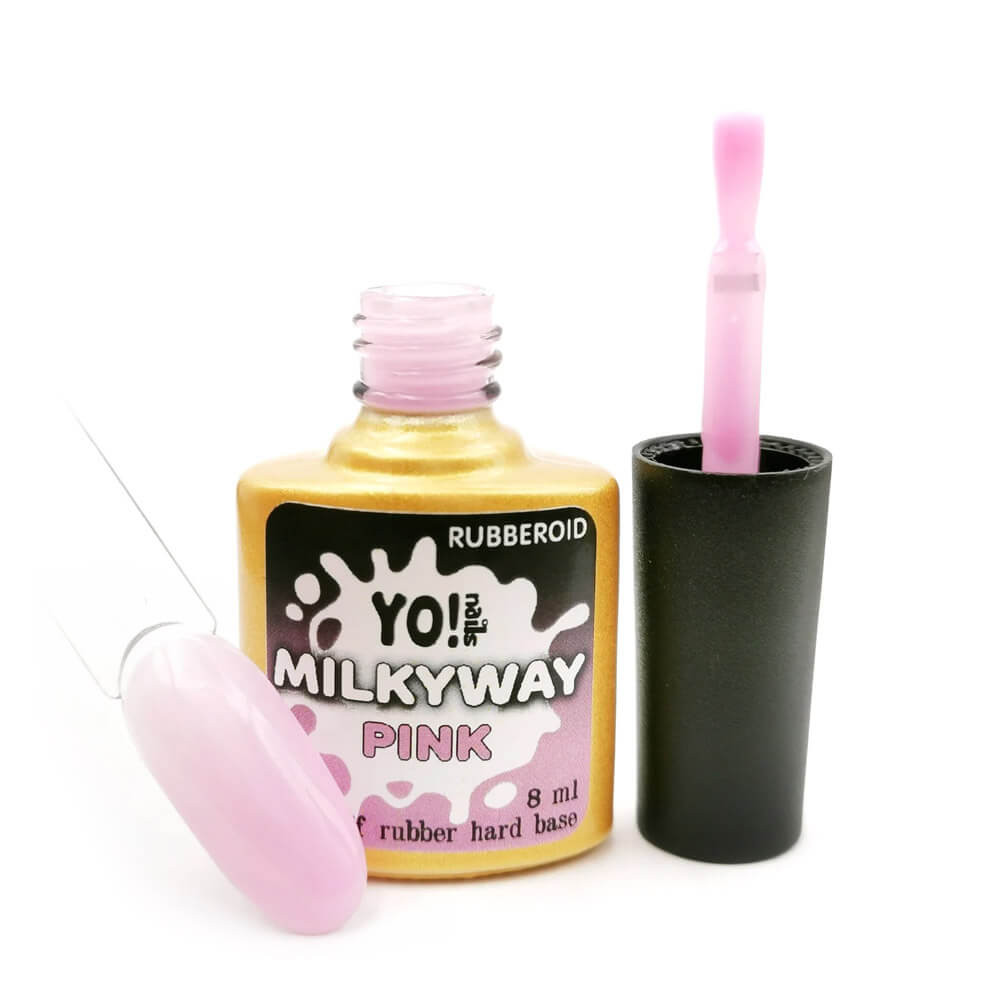 RubberOid Milkyway PINK Soak Off Hard Base, 8 мл ТМ Yo!Nails на beauty-prof.com Фото 2 RubberOid Milkyway PINK Soak Off Hard Base, 8 мл ТМ Yo!Nails Фото 2