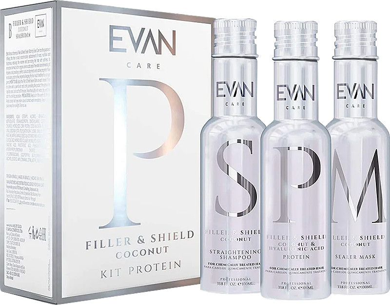 Міні-набір3 Кроки Протеїн Filler & Shield Coconut & Hyaluronic, 3x100 мл