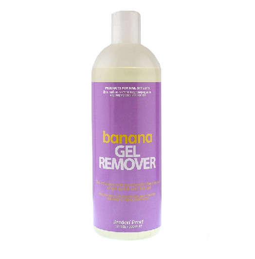 Засіб для зняття гел.  лаку Банан 500 мл (Gel Remover) JERDEN