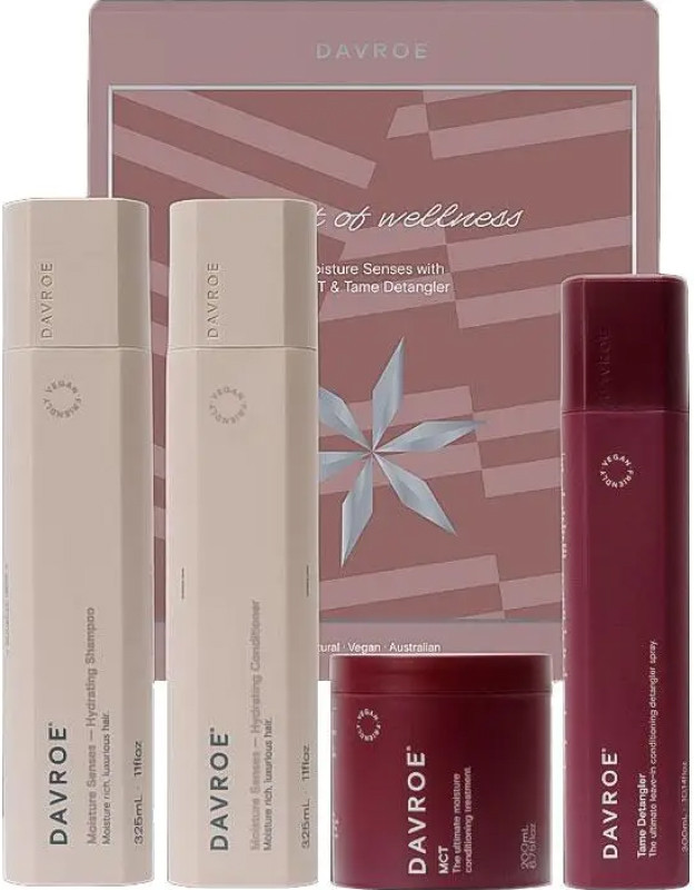 Набор для увлажнения волос Moisture Senses Davroe, (325мл/325мл/200мл/300мл)