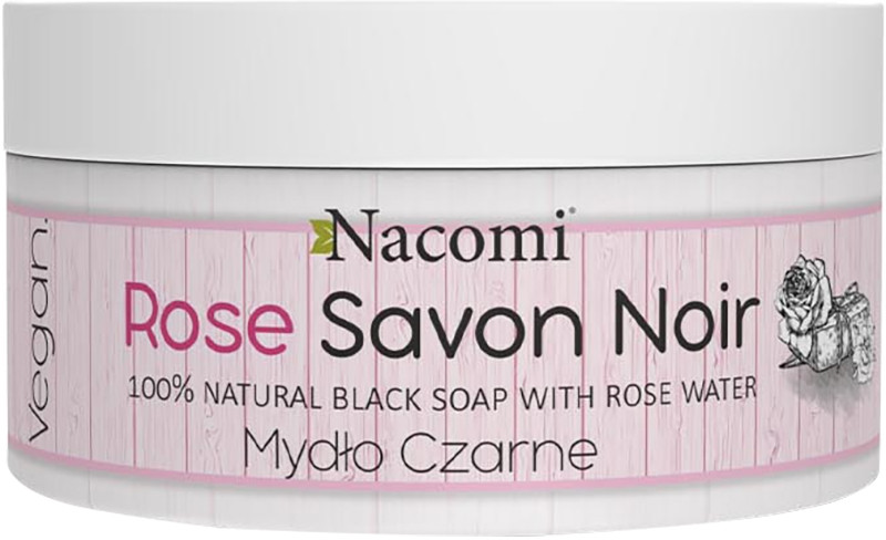 Savon Noir - Чорне мило - Трояндова вода 125 г Nacomi