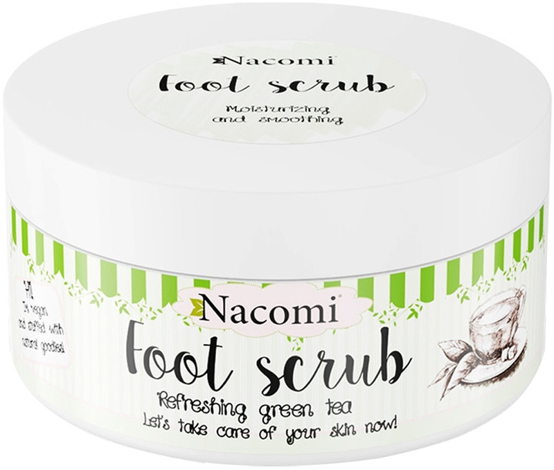 Пілінг для ніг Sugar Foot Scrub Зелений чай Nacomi, 125 г