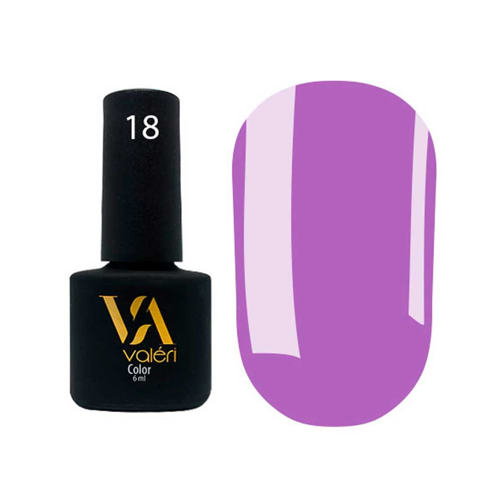 Гель-лак для нігтів Color №18 Valeri, 6 мл