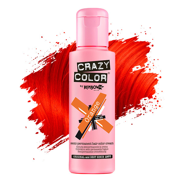 Тинт-краска для волос №60 оранжевый Crazy Color, 100 мл