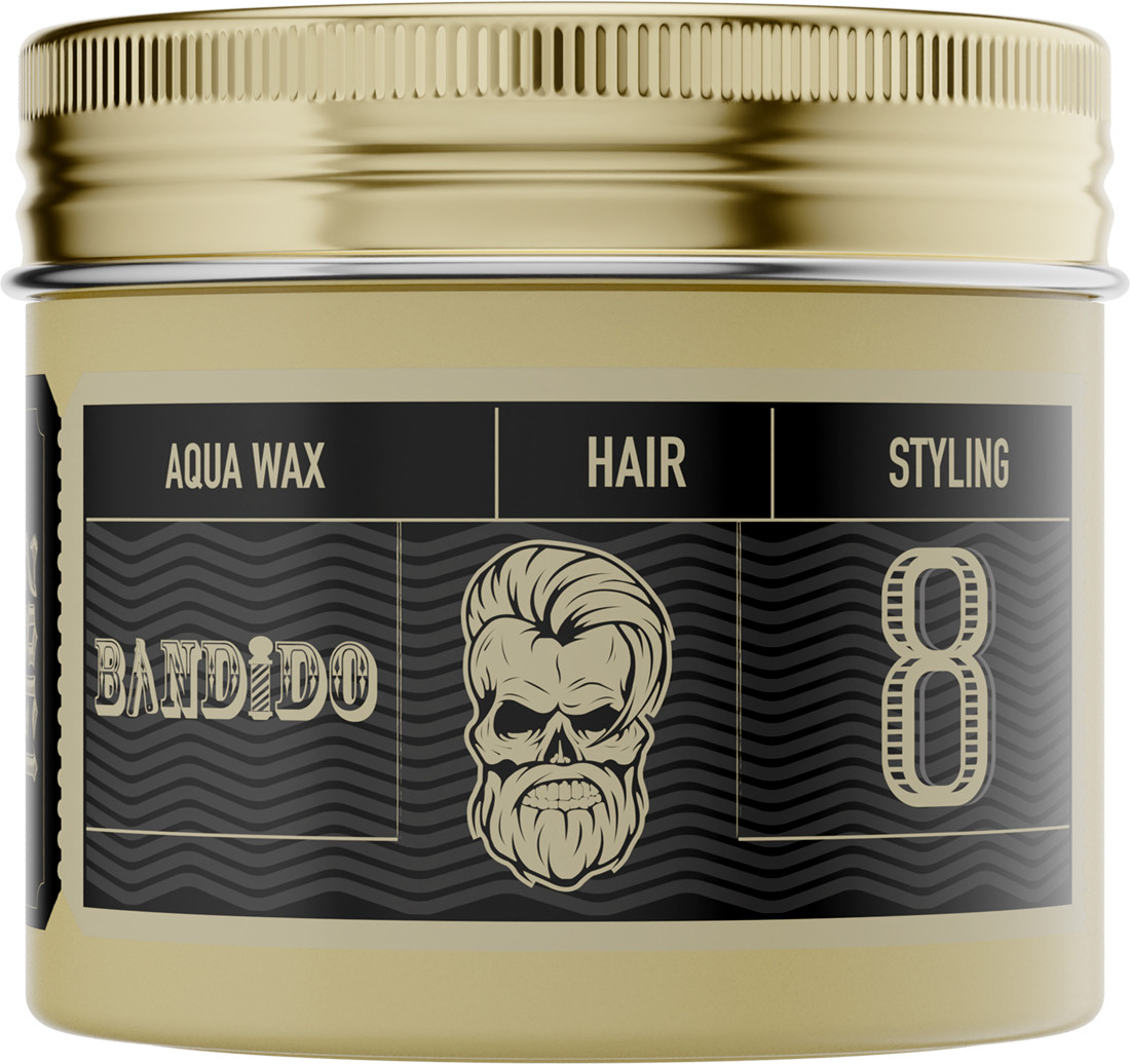 Віск для укладки волосся на водній основі екстр сильної фіксації Aqua Wax 8 Extreme Strong Bandido, 125 мл