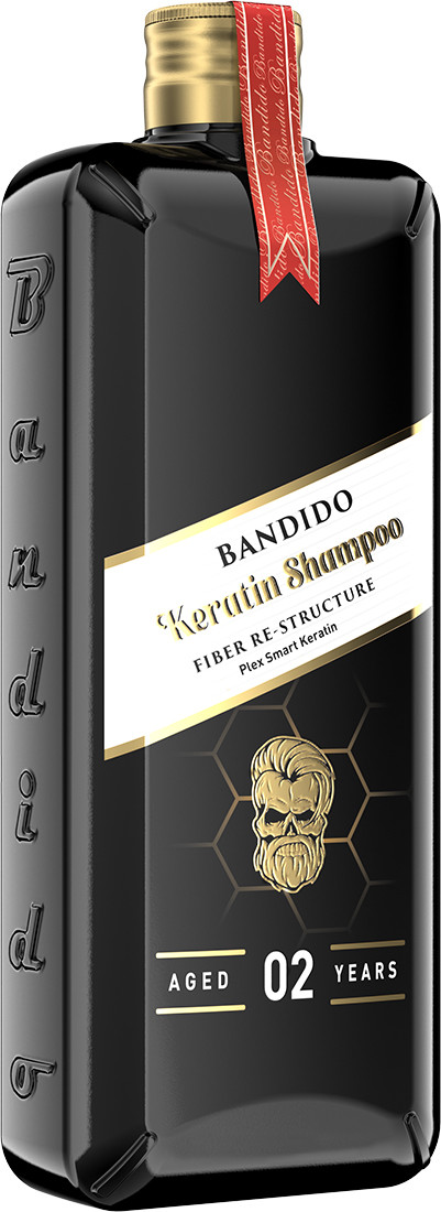 Шампунь для волосся з кератином Keratin Shampoo Bandido, 350 мл на beauty-prof.com Фото 2 Шампунь для волосся з кератином Keratin Shampoo Bandido, 350 мл Фото 2