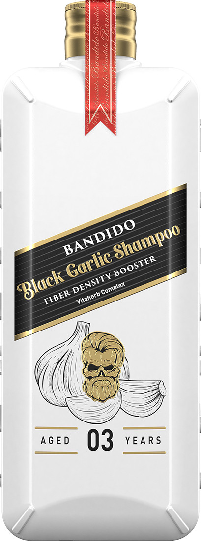 Шампунь для волос с черным чесноком Black Garlic Shampoo Bandido, 350 мл 
