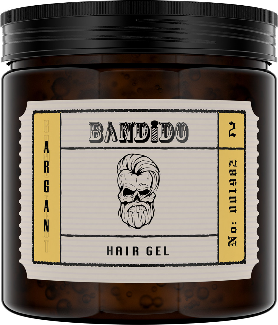 Гель для укладки волос сильной фиксации с аргановым маслом Argan Hair Gel Bandido, 500 мл на beauty-prof.com Гель для укладки волос сильной фиксации с аргановым маслом Argan Hair Gel Bandido, 500 мл