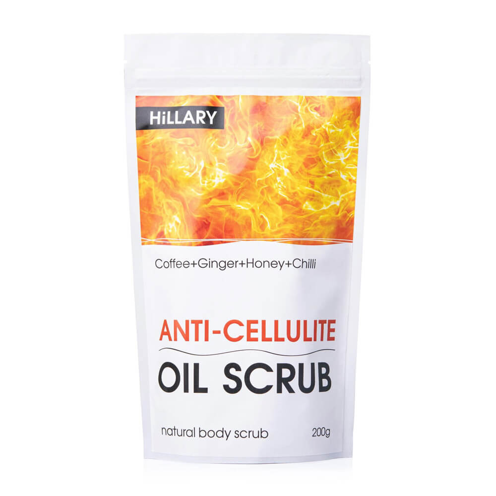 Антицелюлітний розігріваючий скраб для тіла Hillary Anti-cellulite Oil Scrub, 200 г