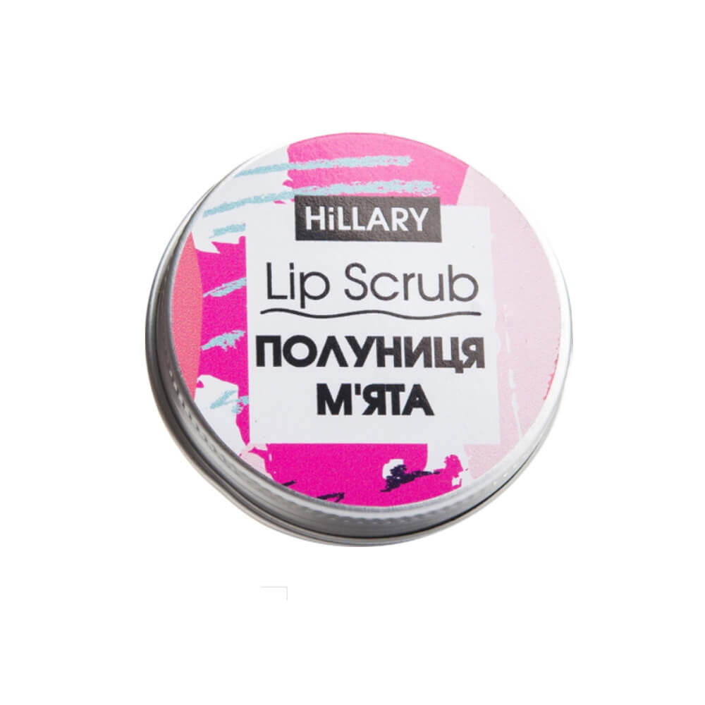 Скраб для губ Полуниця М'ята HILLARY Lip Scrub Strawberry Mint, 30 г