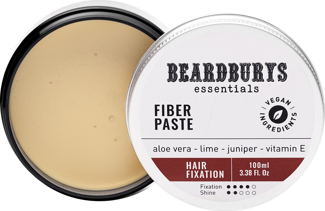Паста-помада для волосся текстуруюча з волокнами Fiber Essentials Beardburys, 100 мл на beauty-prof.com Фото 2 Паста-помада для волосся текстуруюча з волокнами Fiber Essentials Beardburys, 100 мл Фото 2
