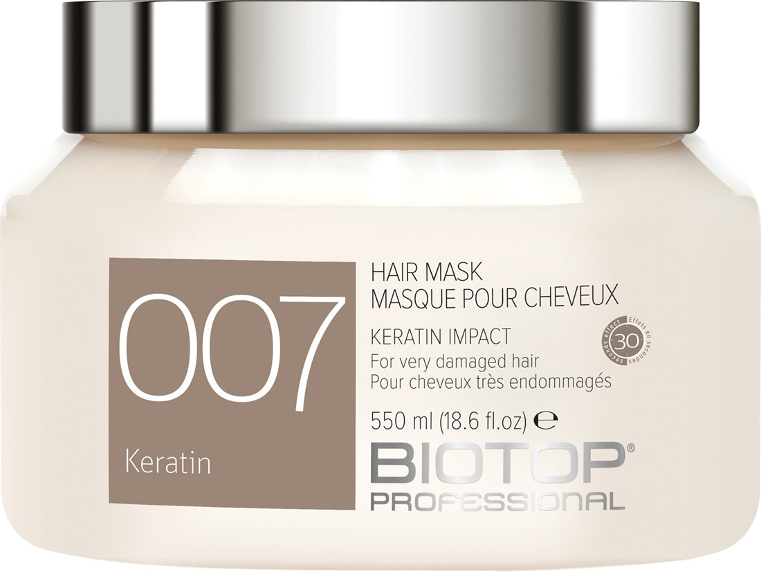 BIOTOP 007 Маска для волос с кератином, 550 мл на beauty-prof.com Фото 2 BIOTOP 007 Маска для волос с кератином, 550 мл Фото 2