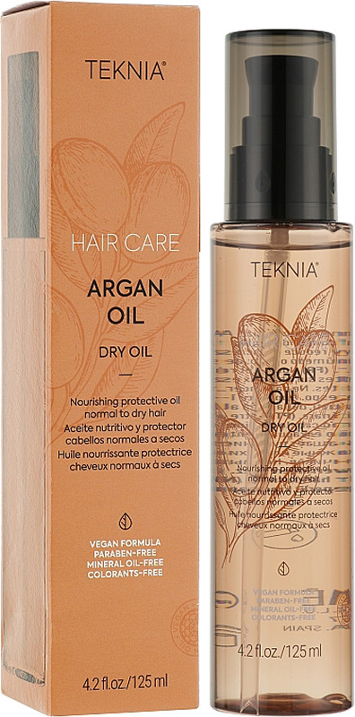 Суха олія для відновлення волосся Teknia Argan Oil Dry Lakme, 125 мл на beauty-prof.com Фото 2 Суха олія для відновлення волосся Teknia Argan Oil Dry Lakme, 125 мл Фото 2