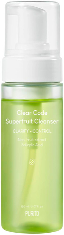 Пенка для глубокого очищения кожи Purito Clear Code Superfruit Cleanser, 150 мл