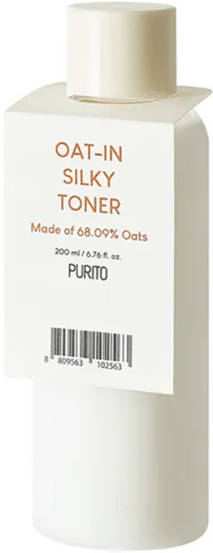 Тонер успокаивающий с водой семян овса Purito Oat-in Silky Toner, 200 мл