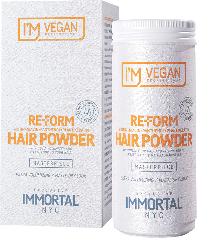 Женская пудра для волос NYC RE-FORM I'M Vegan Immortal, 20 гр на beauty-prof.com Фото 2 Женская пудра для волос NYC RE-FORM I'M Vegan Immortal, 20 гр Фото 2