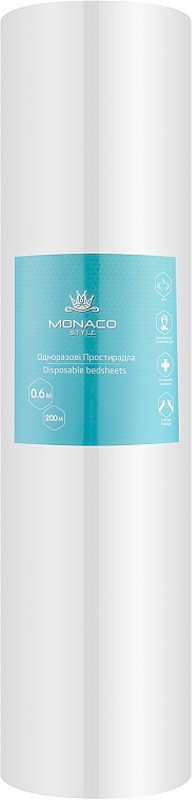 Простынь белая 0,6х200м Monaco 