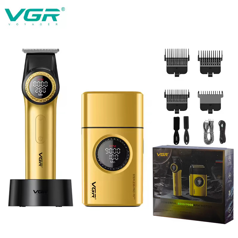 Набор 2 в 1 триммер+шейвер GOLD V-977&V-377 VGR на beauty-prof.com Набор 2 в 1 триммер+шейвер GOLD V-977&V-377 VGR