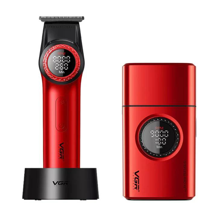 Набор 2 в 1 триммер+шейвер RED V-977&V-377 VGR