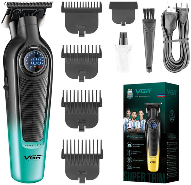Тример для стрижки (4 насадки) GREEN V-996 VGR на beauty-prof.com Тример для стрижки (4 насадки) GREEN V-996 VGR